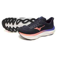 Tenis Wave Sky 9 - Odyssey Grey/Striking Coral / M / Mizuno Women's